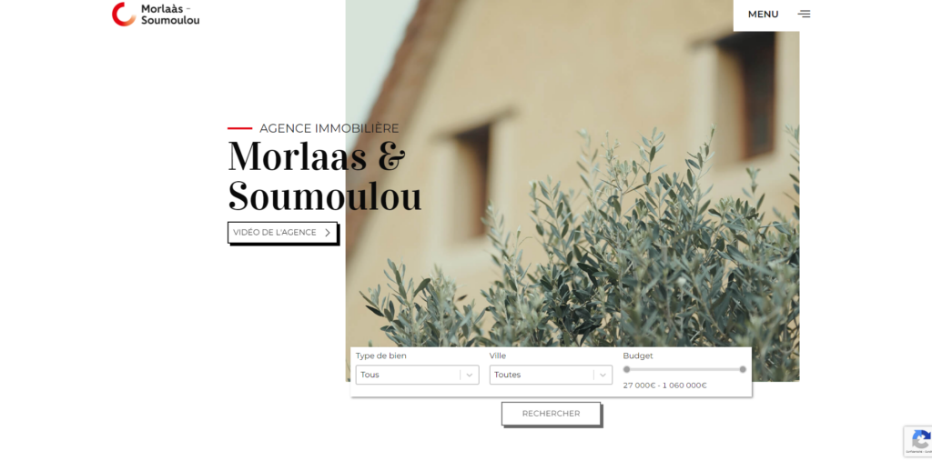 Intégration d'après maquette du site de Orpi Morlàas