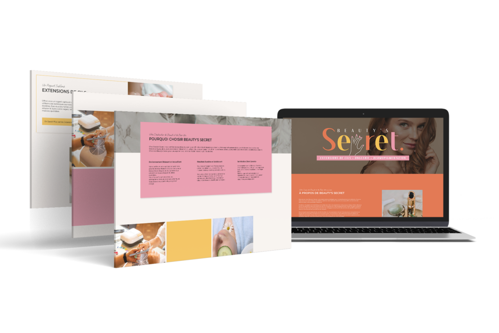 Imaginer le Site Web Idéal pour Beauty Secret : Un Design qui Révèle la Beauté