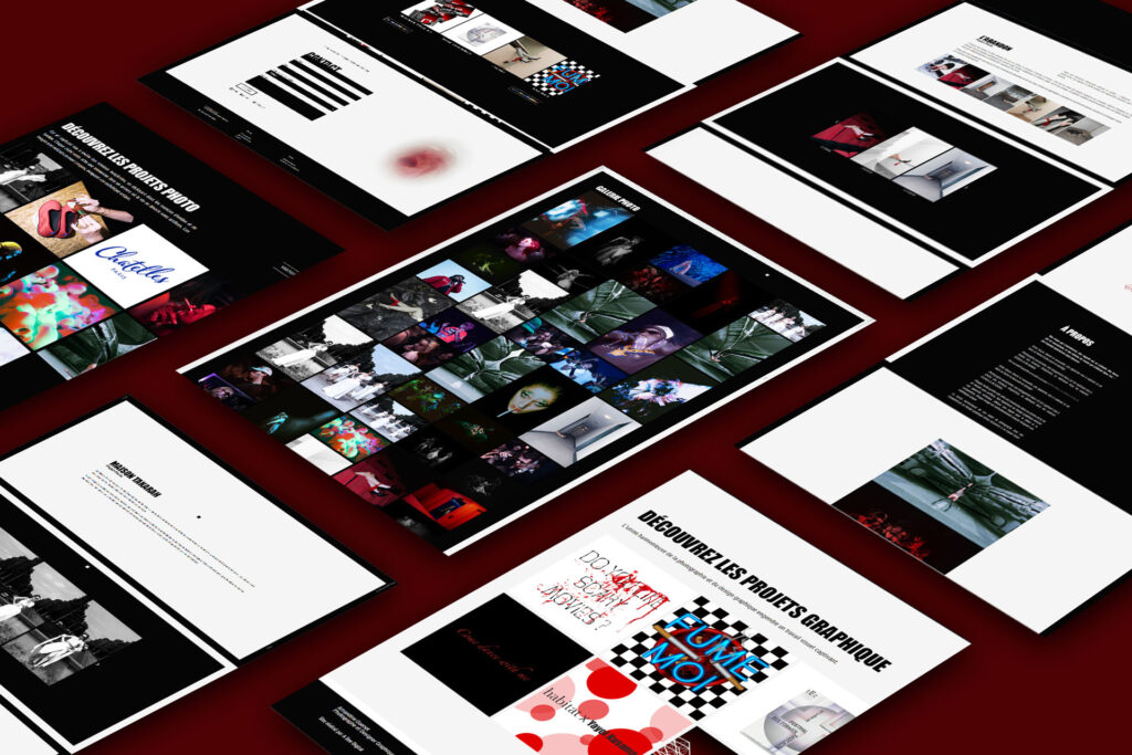 Création du site web pour Amandine Guenet - Photographe et Designer Graphique